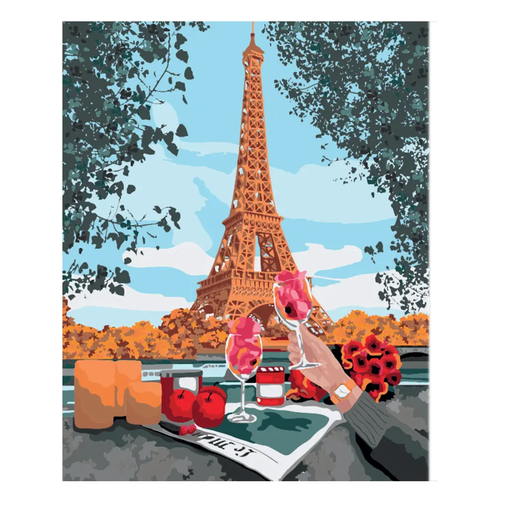 PINTA POR NÚMERO SALUD PARIS 40 X 50 - Diako - detalle
