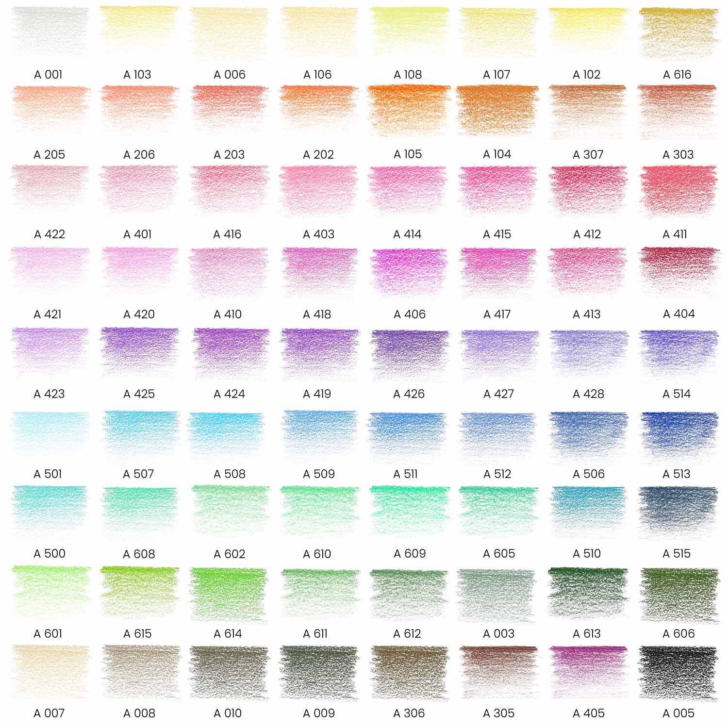 Set 72 Lápices Colores Junior Escolar Dibujo Arteza Classic - Arteza - contenido