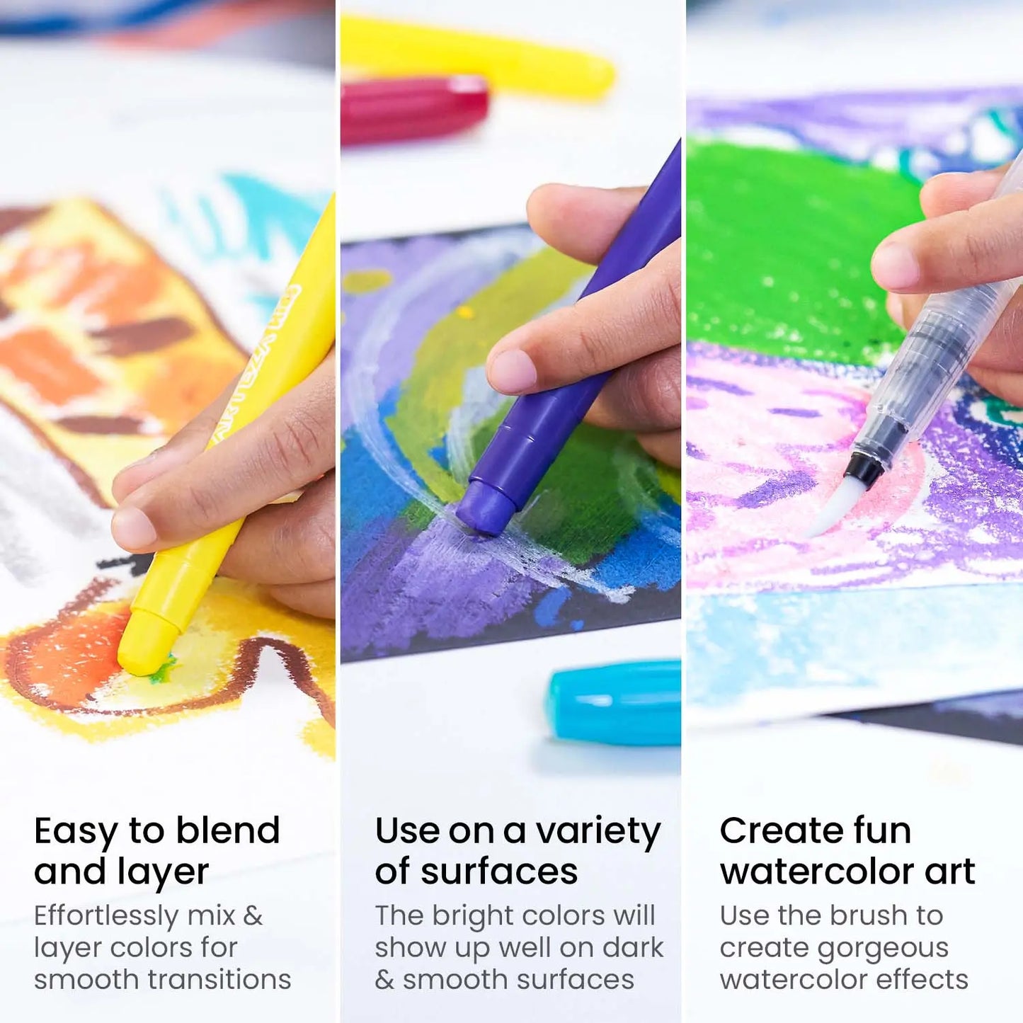 Set 36 Crayones Gel Twistables Niños Dibujo Colores Arteza - Arteza - accesorios