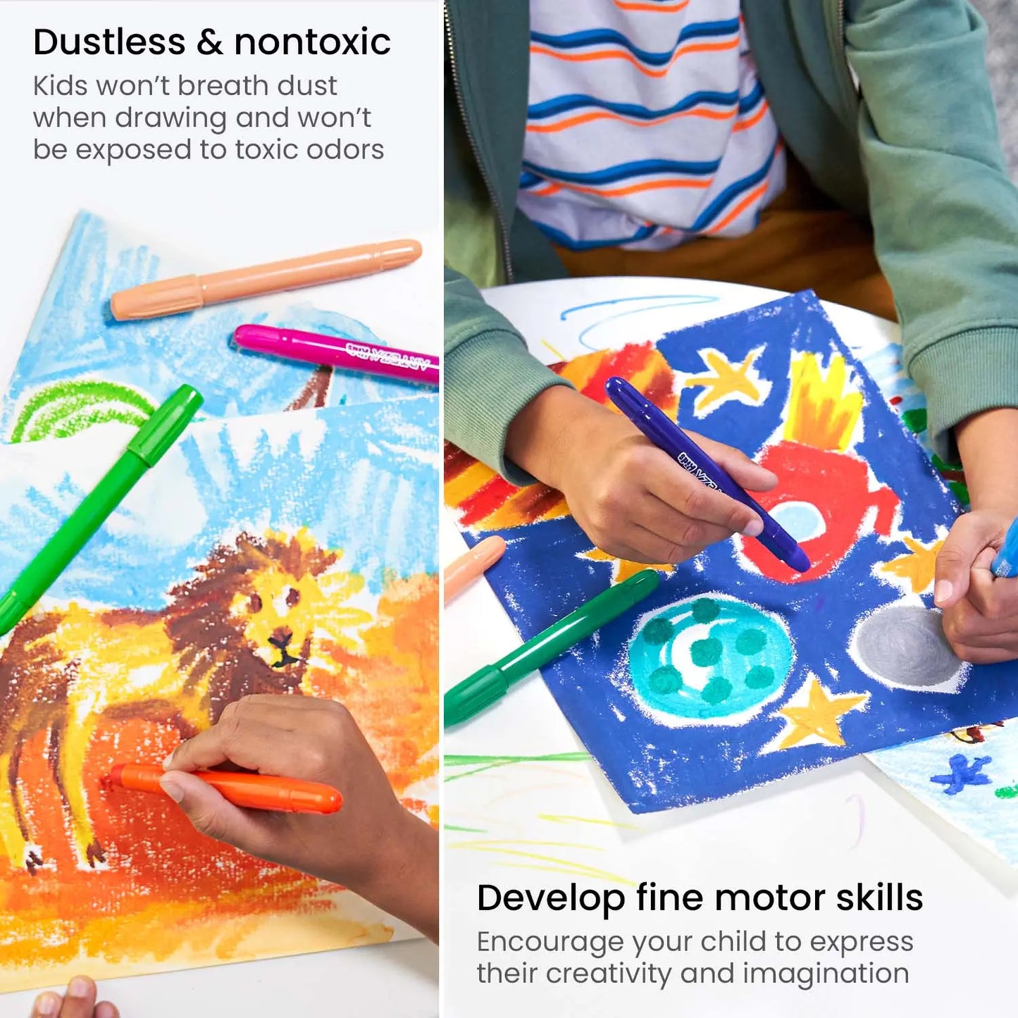 Set 36 Crayones Gel Twistables Niños Dibujo Colores Arteza - Arteza - vista lateral
