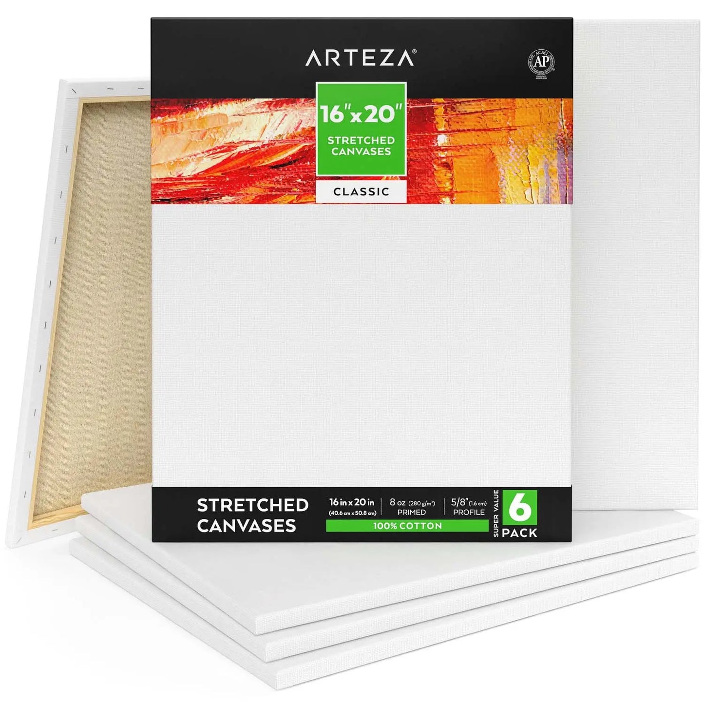 1 Pieza Lienzo Con Bastidor Canvas Pintura 40.6x50.8 Arteza - Arteza - detalle