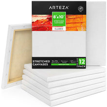 Lienzo Con Bastidor Canvas Pintura 20.3x25.4 Arteza Pack de 12 - Coveme - vista trasera