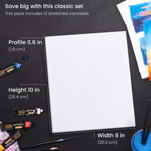 Lienzo Con Bastidor Canvas Pintura 20.3x25.4 Arteza Pack de 12 - Coveme - uso