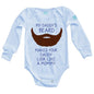 Body Bebé Daddys Beard Manga Larga / Azul / 24m - Coveme