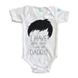 Body Bebé Daddy´s Hair Manga Corta / Blanco / 24m - PLASH - vista lateral
