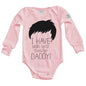 Body Bebé Daddy´s Hair Manga Larga / Rosa / 24m - Coveme - vista lateral
