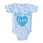 Body Bebé Made With Love Diseño Azul Azul / Azul Intenso / Corta / 24m - PLASH
