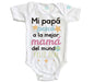 Body Bebé Mi Papá Pescó - MarchanteMX