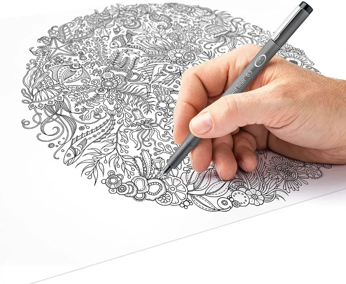 Kit Estilógrafo STAEDTLER Tinta Negra Puntas Diferentes 6 Piezas - Color Make - accesorios