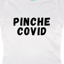 Playera Mujer Pinche Covid Blanco / GDE / Dama - Coveme - vista lateral