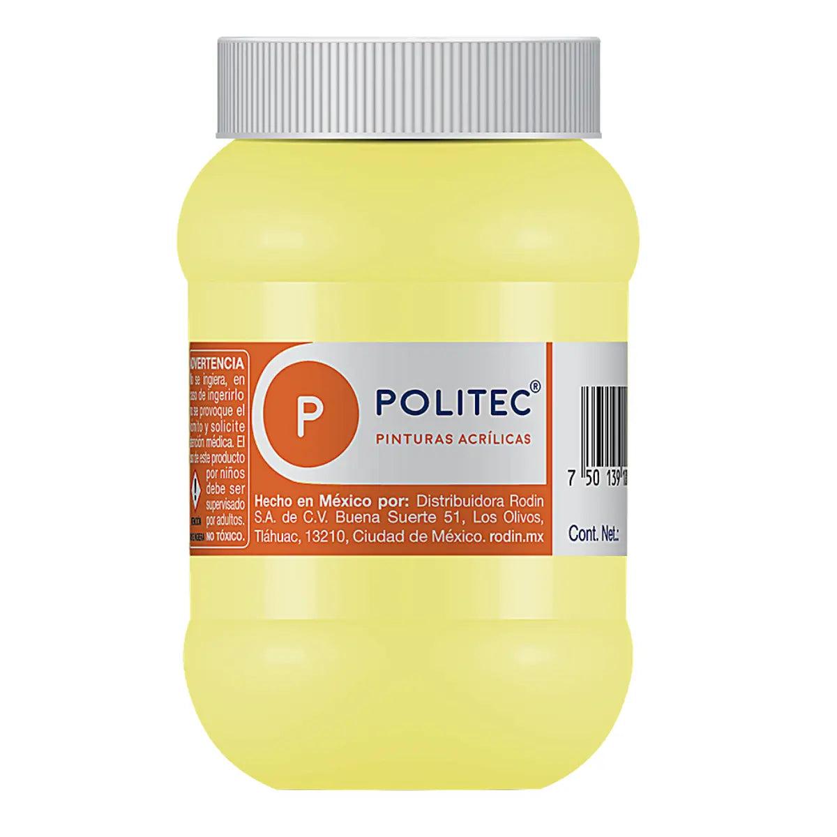 POLITEC - Pintura acrílica Línea-300 amarillo pastel no 329 | #f5ee9a | mate | ? | mate / 500 ml - politec - empaque