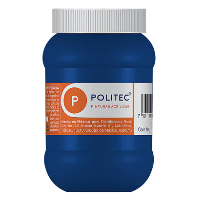 Pintura Acrílica De 500 ml Elegir Color AZUL COBALTO 310 - politec - detalle