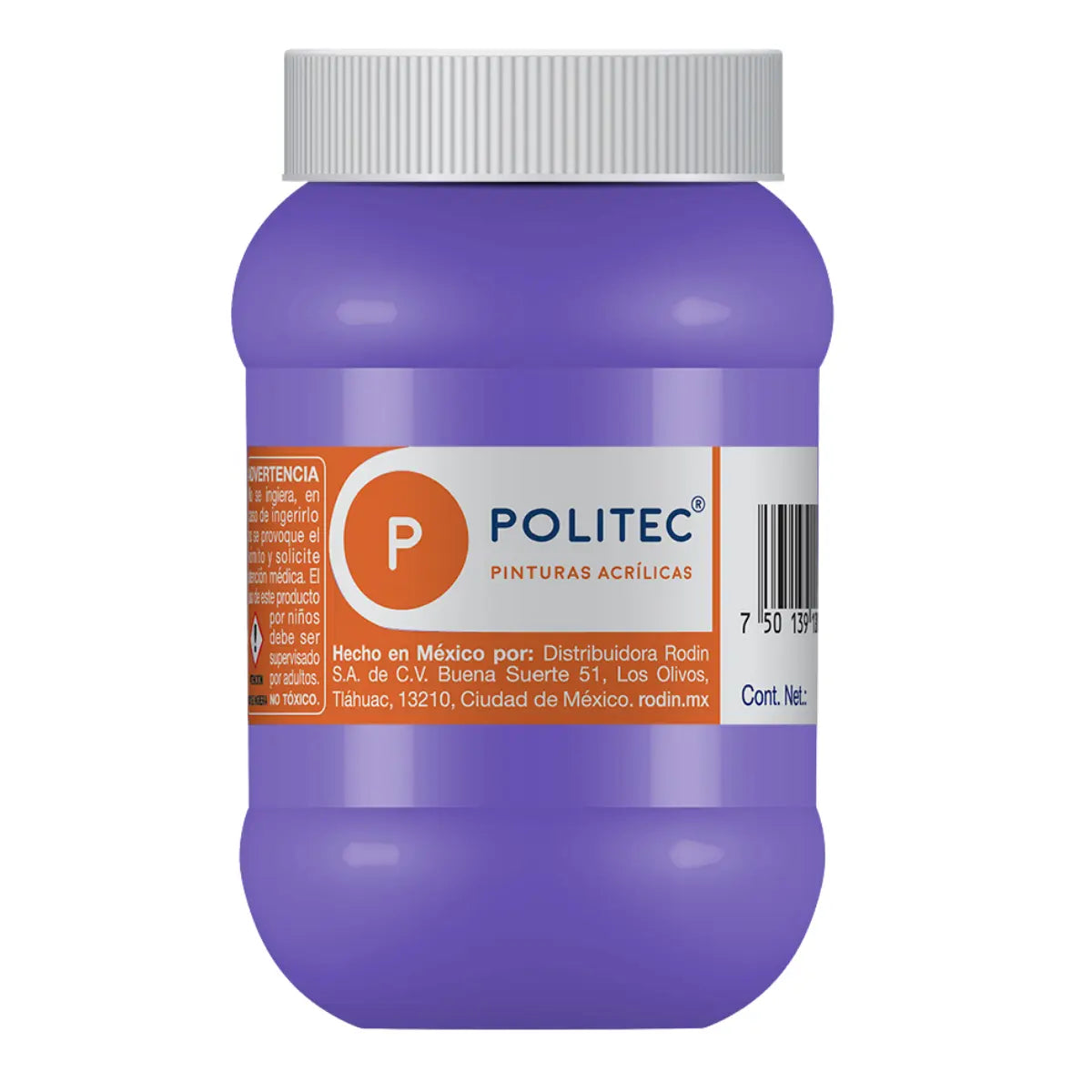 Pintura Acrílica De 500 ml Elegir Color MORADO 334 - Rodin - detalle