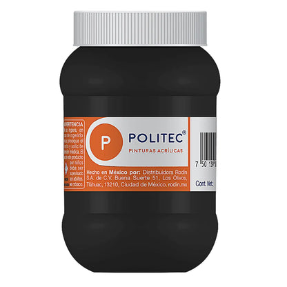 Pintura Acrílica De 500 ml Elegir Color NEGRO INTENSO 302 - Rodin - detalle