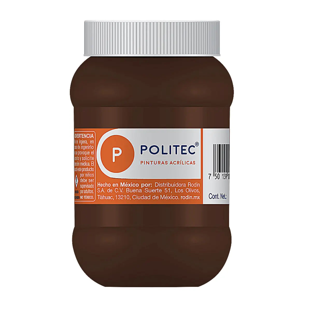 Pintura Acrílica De 500 ml Elegir Color SOMBRA CAFÉ 304 - Rodin