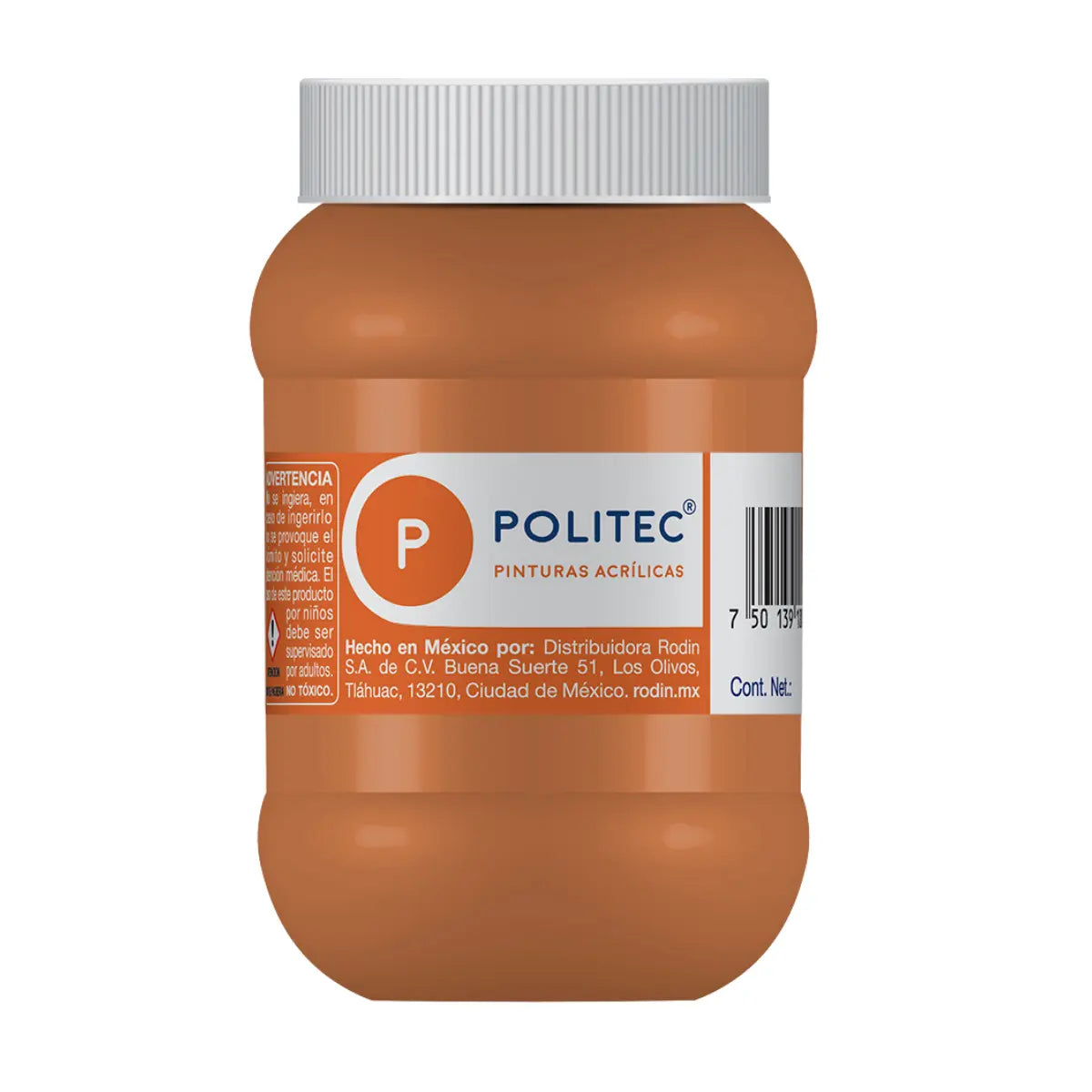 Pintura Acrílica De 500 ml Elegir Color TERRACOTA 340 - politec