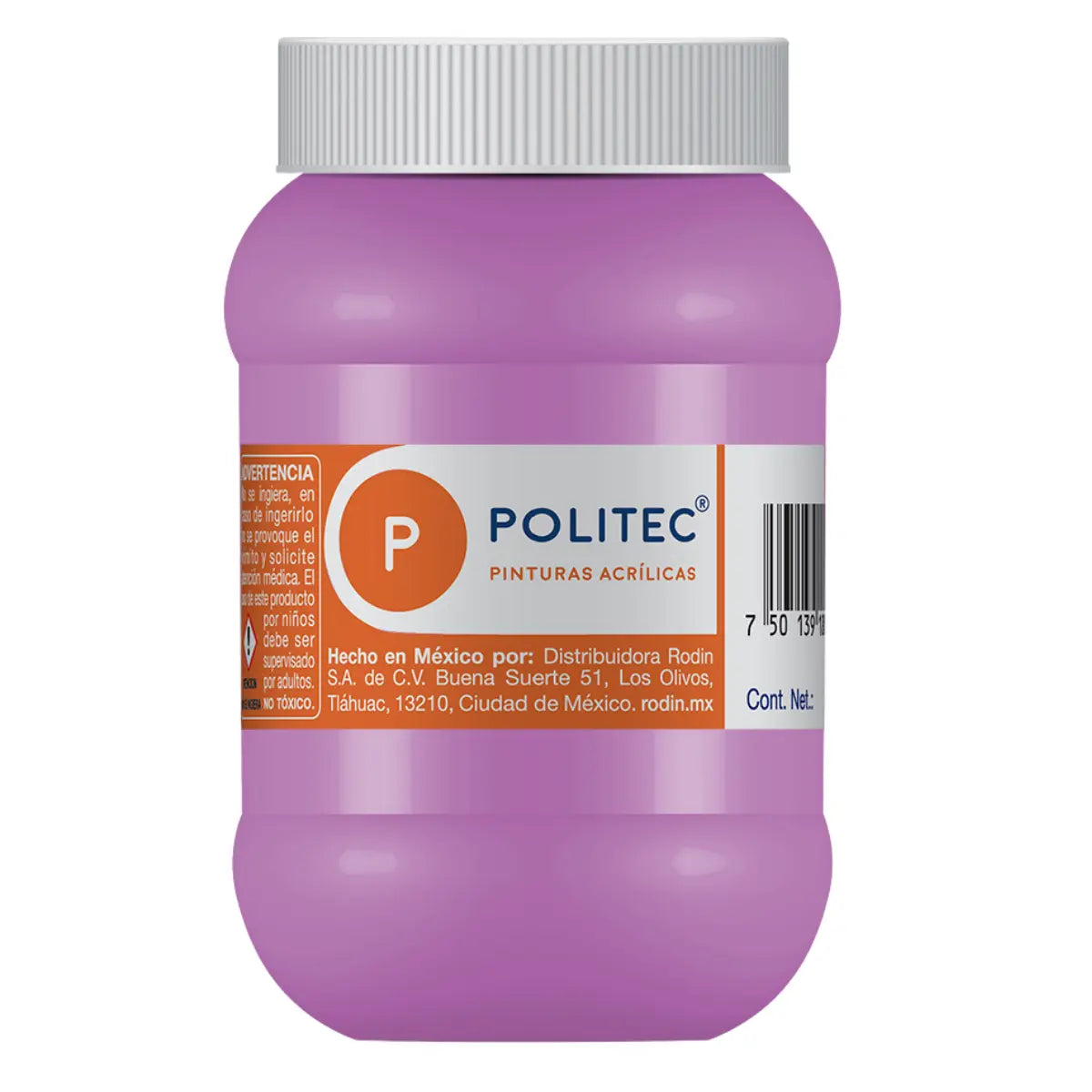 Pintura Acrílica De 500 ml Elegir Color VIOLETA CLARO 311 - Rodin - detalle
