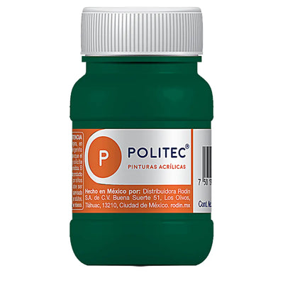 Pintura Acrílica Politec De 100 ml Colores a Elegir Verde Oro 330 - politec