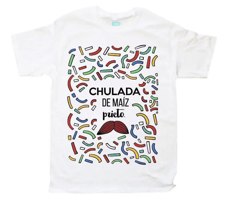 Playera Chulada Blanco / EEG / Caballero - Coveme - vista lateral
