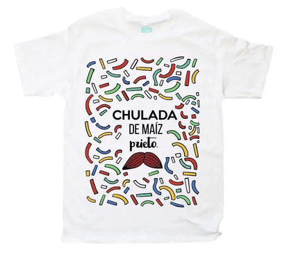 Playera Chulada Blanco / EEG / Caballero - Coveme - vista lateral