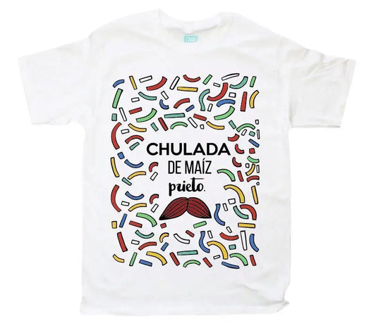 Playera Chulada Blanco / EEG / Caballero - Coveme - vista lateral