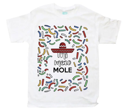 Playera Mi Mero Mole Blanco / EEG / Caballero - Ball - vista lateral