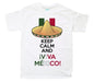 Playera Viva México Blanco / EEG / Caballero - Coveme - vista lateral