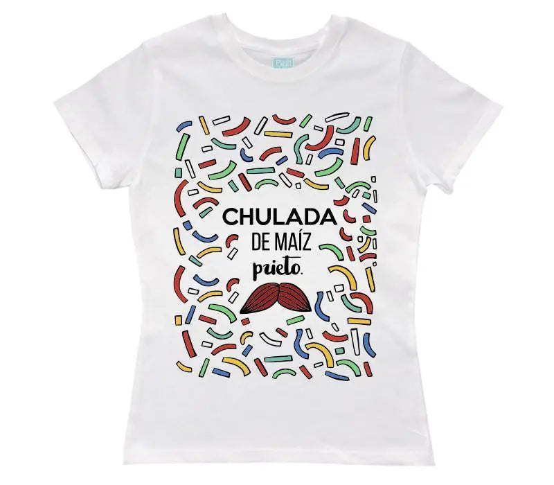 Playera Chulada Blanco / EEG / Dama - Coveme - vista lateral