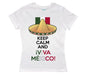Playera Viva México Blanco / EEG / Dama - Coveme - vista lateral
