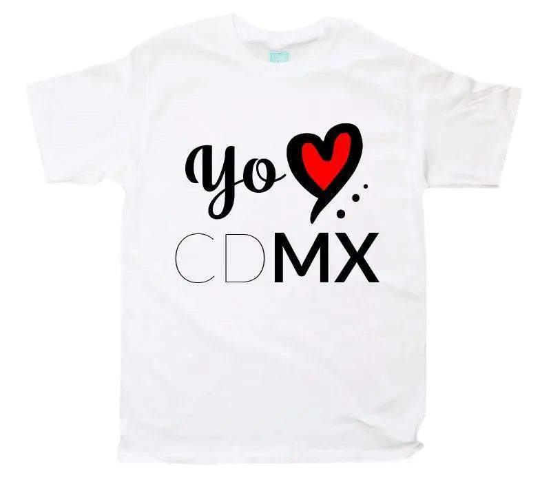 Playera Yo Amo CDMX Blanco / EEG / Caballero - Coveme - vista lateral