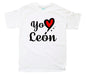 Playera Yo Amo León Blanco / EEG / Caballero - Coveme - vista lateral