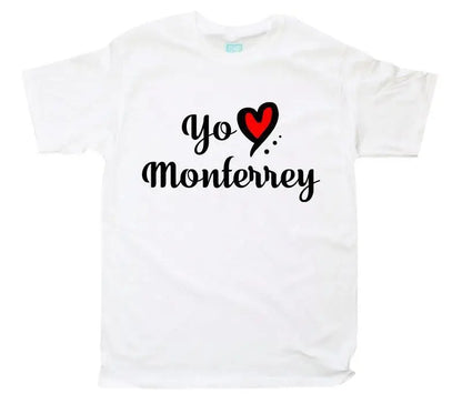 Playera Yo Amo Monterrey Blanco / EEG / Caballero - Coveme - vista lateral