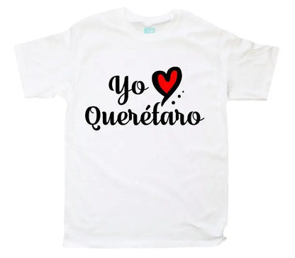 Playera Yo Amo Querétaro Blanco / EEG / Caballero - Ball - vista lateral