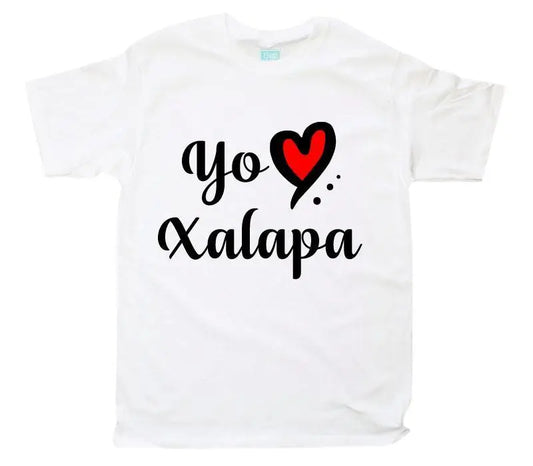 Playera Yo Amo Xalapa Blanco / EEG / Caballero - Coveme - vista lateral