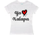 Playera Yo Amo Xalapa Blanco / EEG / Dama - Coveme - vista lateral