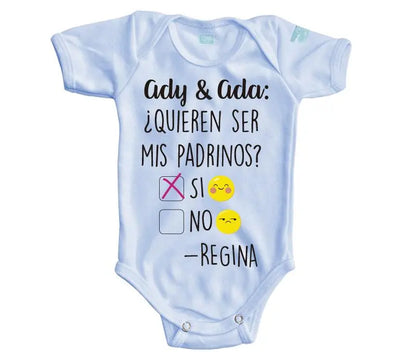 Body Bebé Padrinos Emojis - MarchanteMX