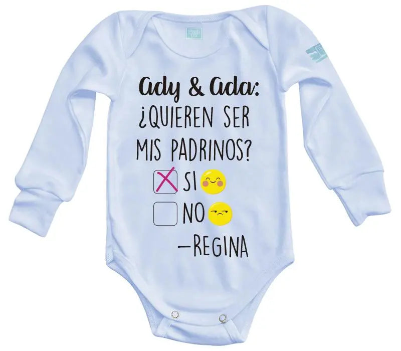 Body Bebé Padrinos Emojis - MarchanteMX