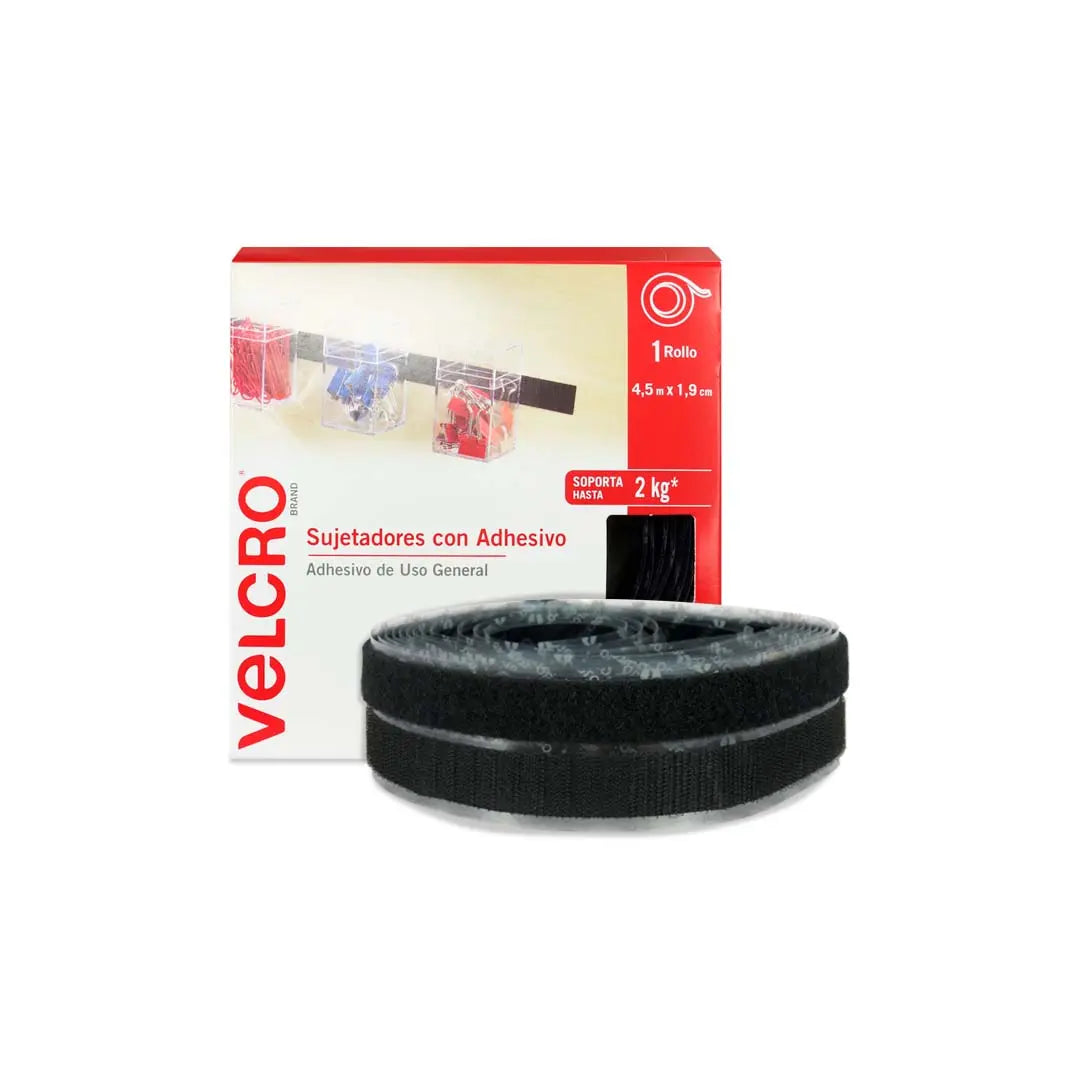 ROLLO VELCRO CON ADHESIVO 19MM X 4M 25106 50 cm - Velcro - detalle