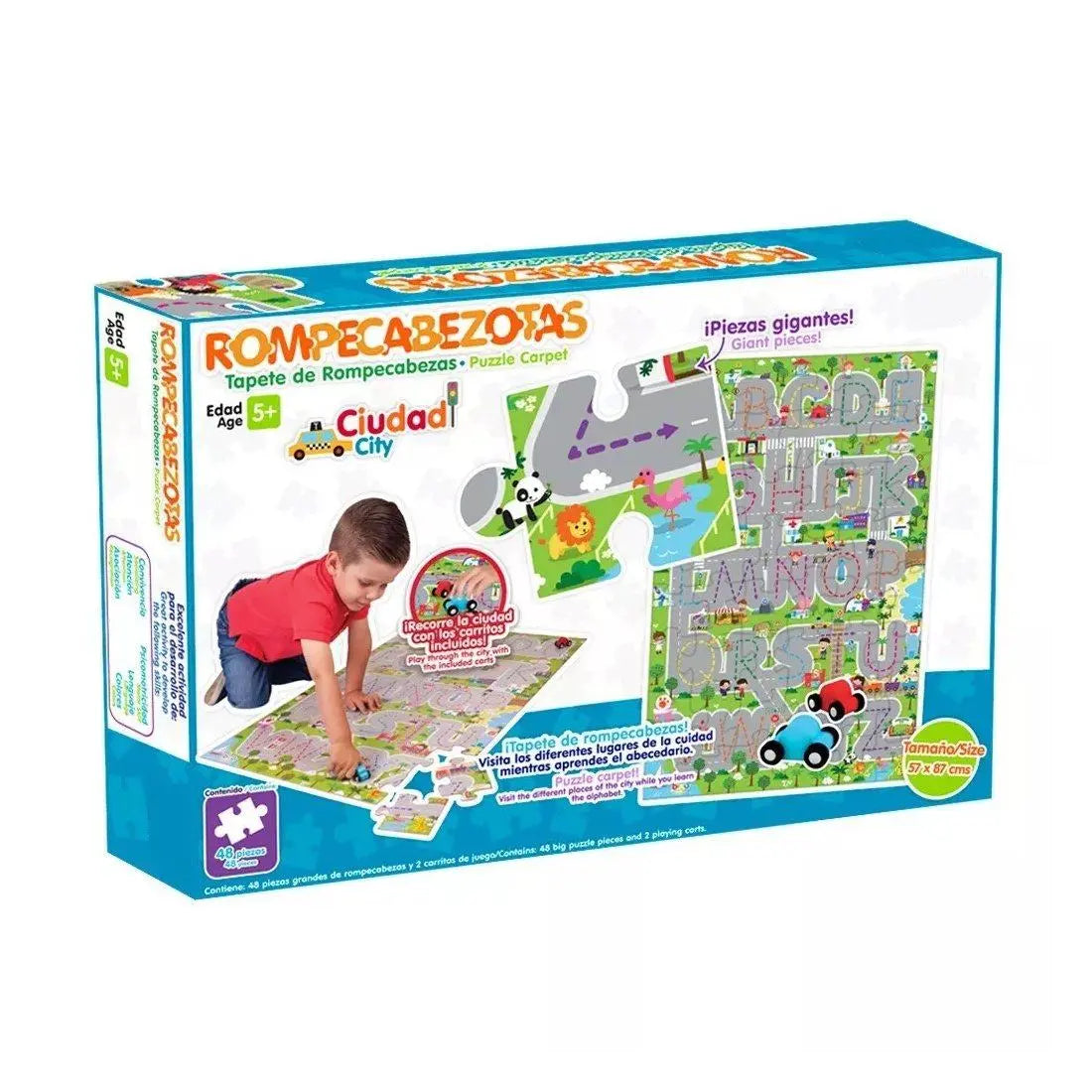 Rompecabezotas Ciudad Tapete De Rompecabezas Diako 57x87cm - Diako