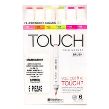 ShinHan Touch 20616 Set Flourescente con 6 Marcadores Brush # 623 - ShinHan - vista lateral