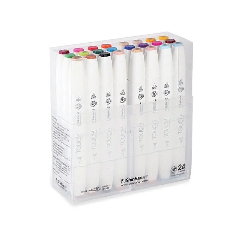 TOUCH - Maletín con 24 marcadores brush no. 12400 - Touch