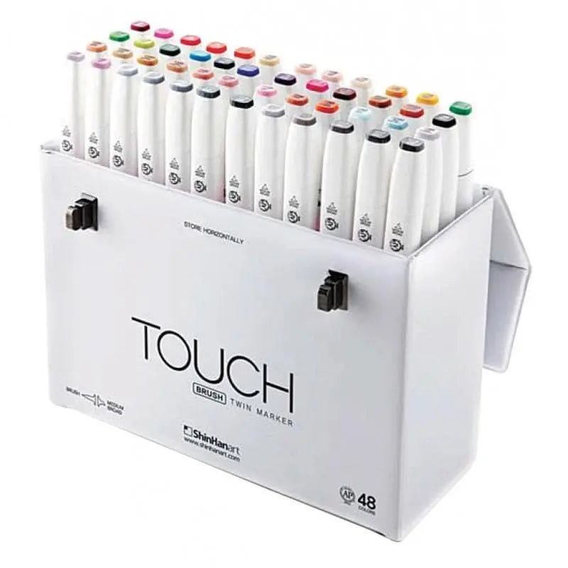 TOUCH - Maletín con 48 marcadores brush no. 14800 - Touch