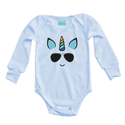 Body Bebé Mi Mamá Está Más Guapa Manga Larga / Azul / 24m - PLASH - uso