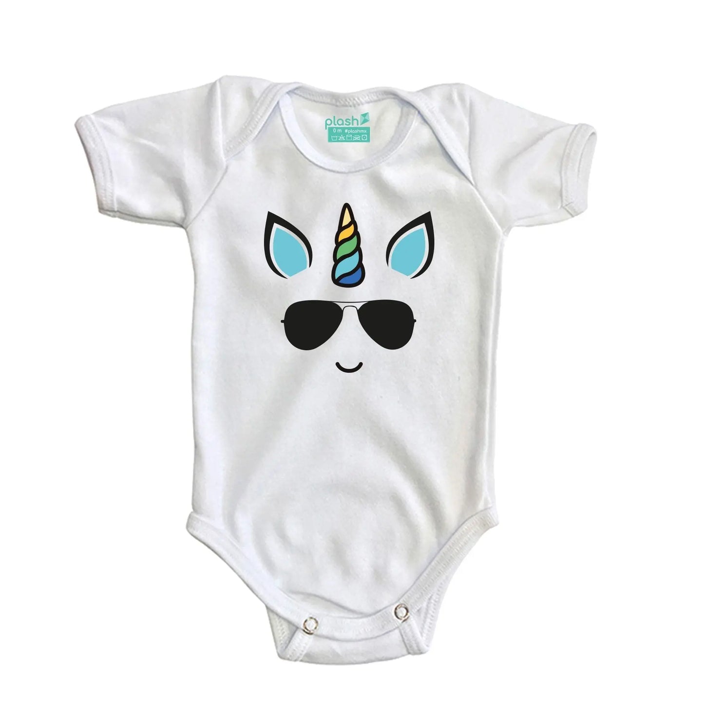 Body Bebé 1st Halloween Fantasma Niña Manga Corta / Blanco / 24m - PLASH - uso