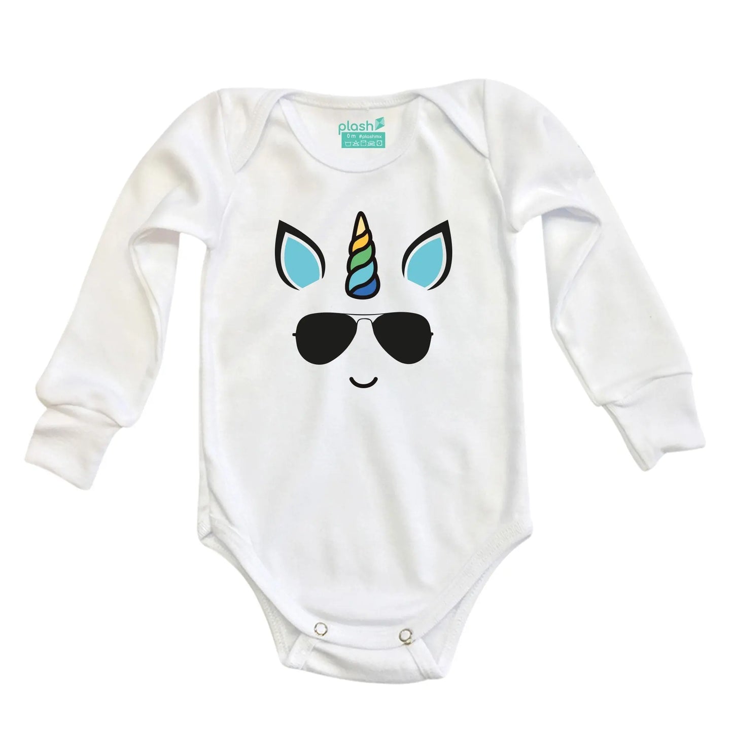 Body Bebé 1st Halloween Fantasma Niña Manga Larga / Blanco / 24m - PLASH - uso