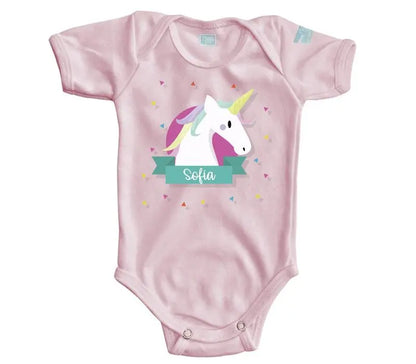 Body Bebé Unicornio con Nombre - MarchanteMX