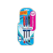 Pluma de Gel Paper Mate Punto fino 3 piezas 2066238 - Papermate