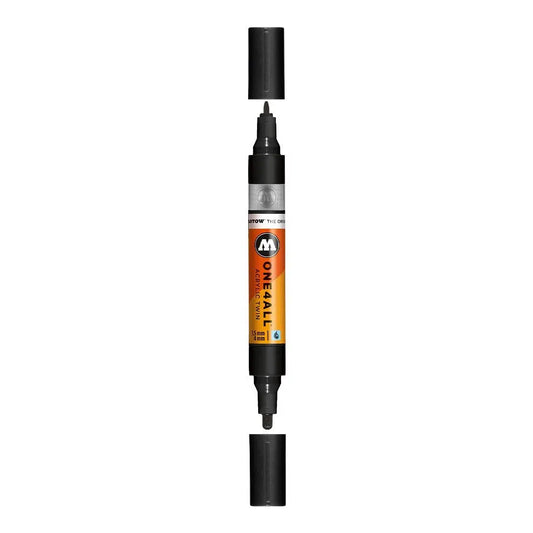 MOLOTOW - MARCADOR ACRÍLICO TWIN ONE4ALL  PUNTA REDONDA 1.5 - 4 MM VIOLET DARK N¬∞ 043|#2C2A4C| opaco | ? | mate / 1.5mm - 4mm - Molotow - empaque