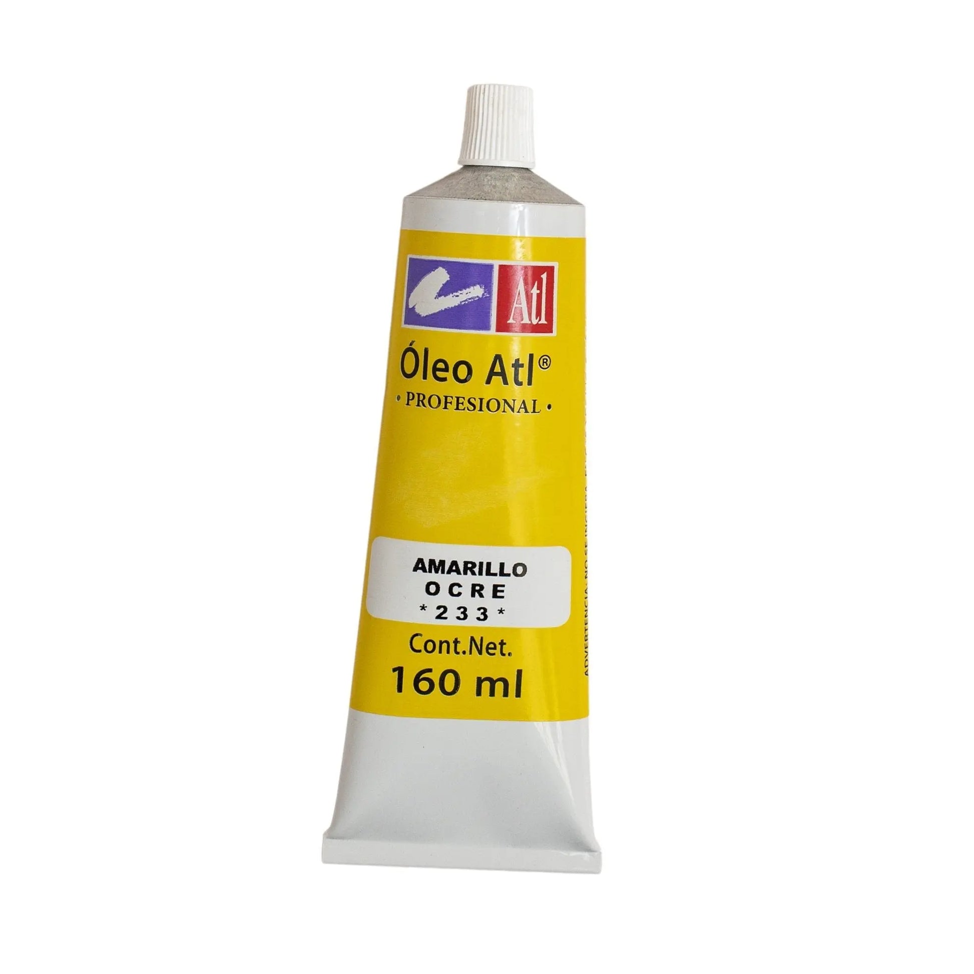Óleo, Atl, T-40, 160ml, Ocre Amarillo No 233 - Atl - detalle