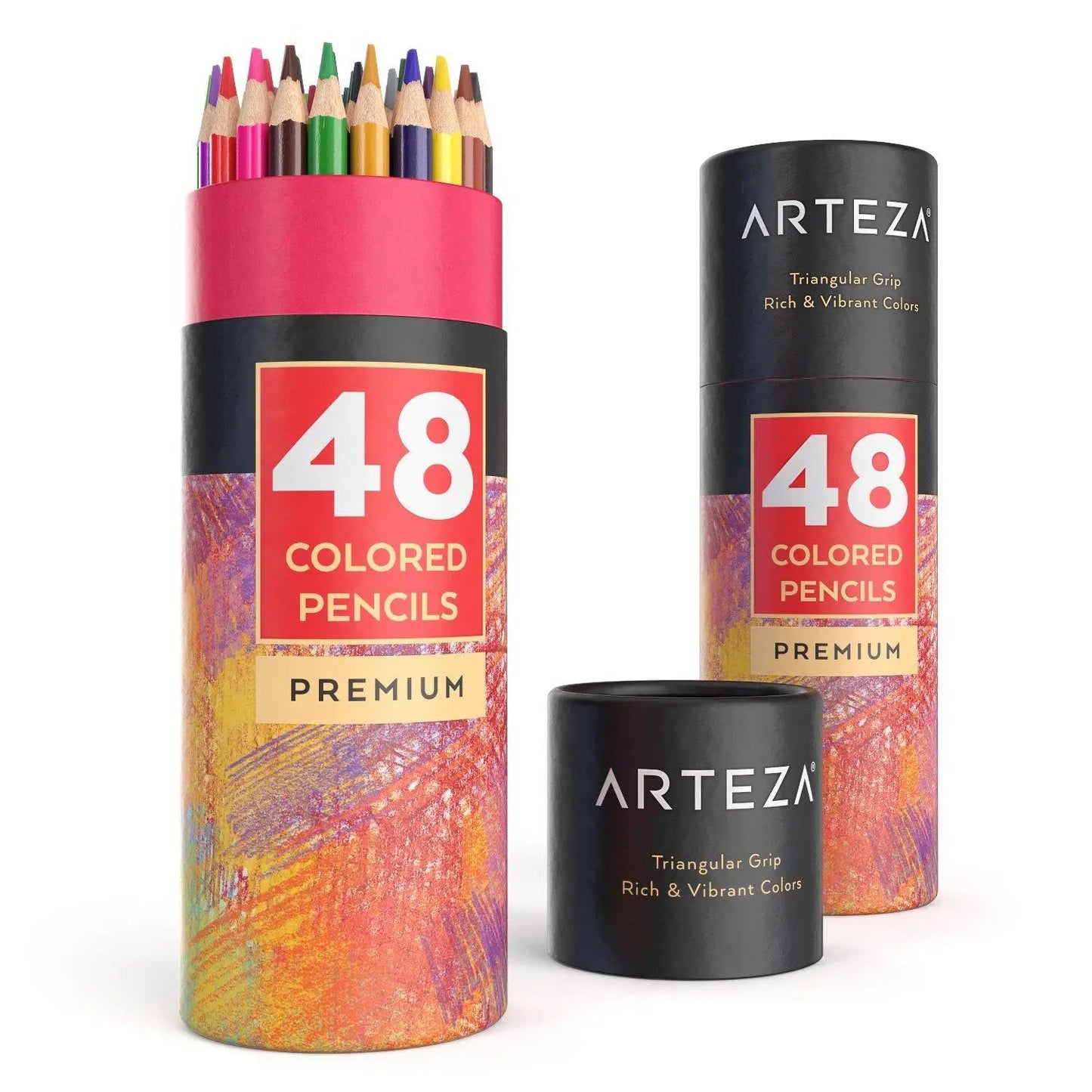 Set 48 Lápices Profesionales Colores Dibujo Arteza Premium - Arteza - vista trasera